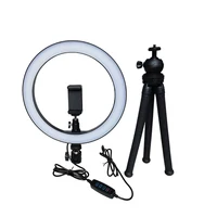 

popular 10inch Camera Photo Video 3200K-5500K Dimmable selfie light ring led Lamp set For phone