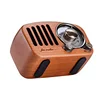 Bass sound cherry wooden mini bluetooth mp3 player fm radio receiver with usb music speaker