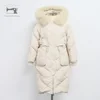 Custom Winter Fur Collar Decoration Women Plus Size Long Down Jacket Winter Womens Outdoor Warm Down Jacket