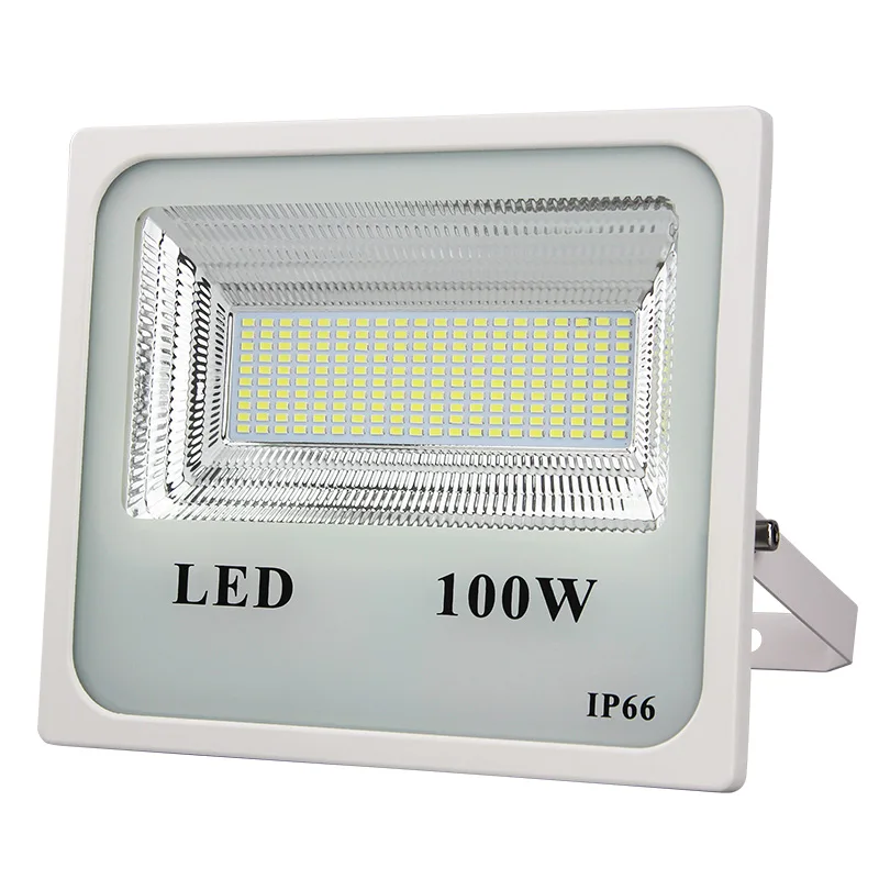 Parking lot high power ip66 11000 lumen 85-265 volt waterproof rgb 100w led flood light outdoor