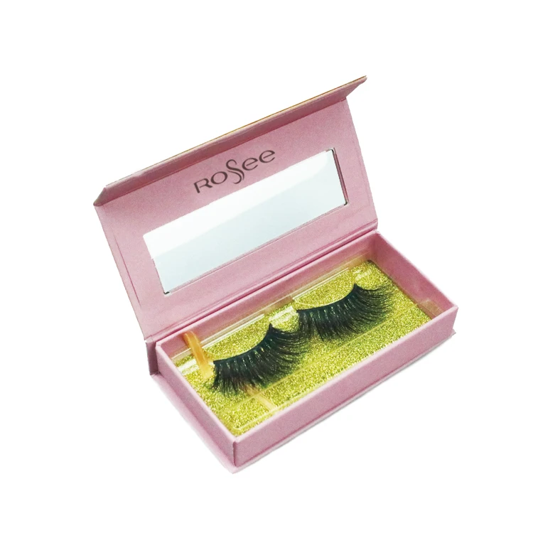 

light weight 10 pairs silk lashes synthetic false eyelashes accept label design, Black