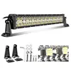 Super Bright 12 Volt Long 22" 32" 52Inch 3 Rows Cars Trucks Suv Offroad 50" 42 Inch Led Light Bar