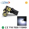 T10 Socket LED W5W 7020 Chip 11 SMD 168 194 921 Car Light Accessories License Plate Lamp 12V Auto Led Interior Dome Bulb
