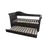 Bedroom furniture set luxury brown double bunk kids solid wood frame small folding sofa beds