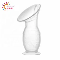 

BPA free silicone breast pump milk saver with cap vacuum breast pump with bottom manual breast pump