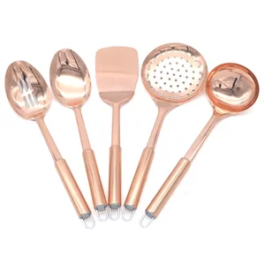Image of Food Grade Stainless Steel Rose Gold Kitchen Utensils Rose Gold Kitchenware Tools High Quality Cheaper Price