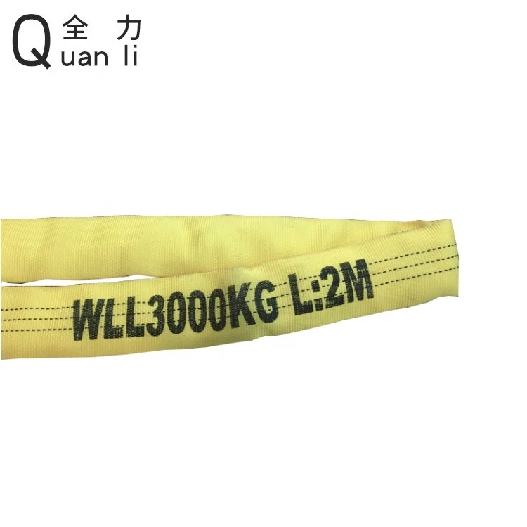 
3T(1T-500T) Polyester soft endless Round Webbing lifting Sling/Round sling/endless round sling 
