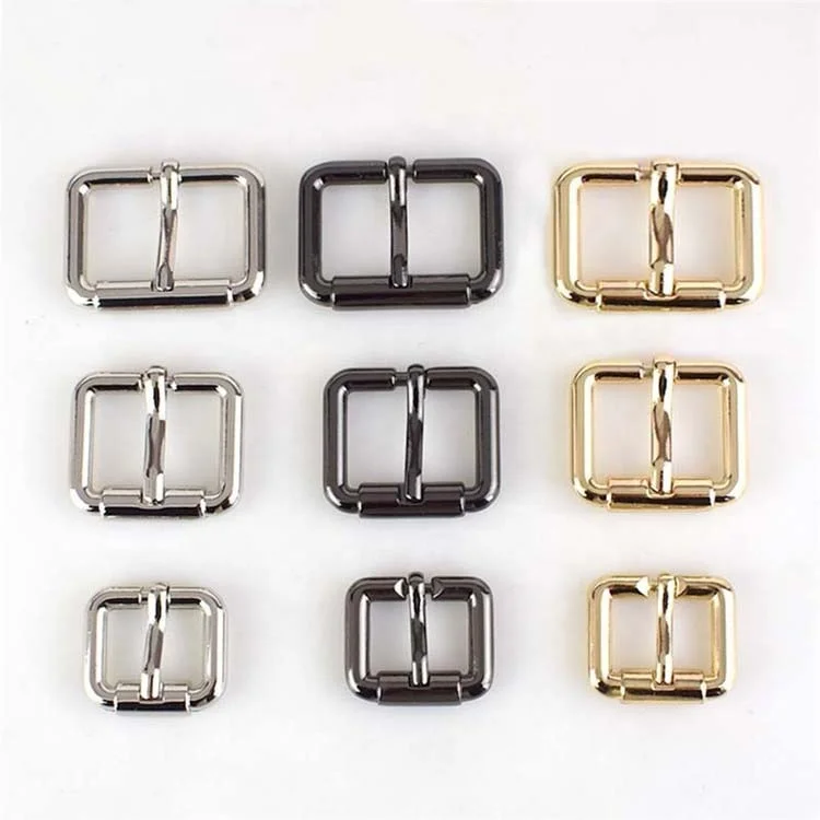 

Meetee F3-22 20/25/32/38MM Belt Pin Buckle Alloy Handbags Bags Hardware Strap Adjust Hook Buckles, Silver,black,gold