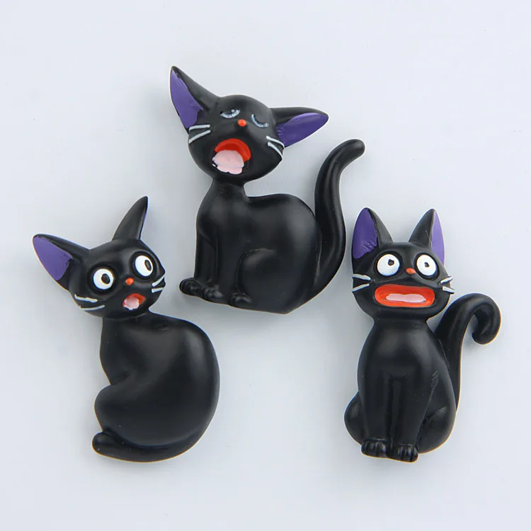 

Wholesale black cat resin Souvenir 3D Refrigerator Fridge Magnet