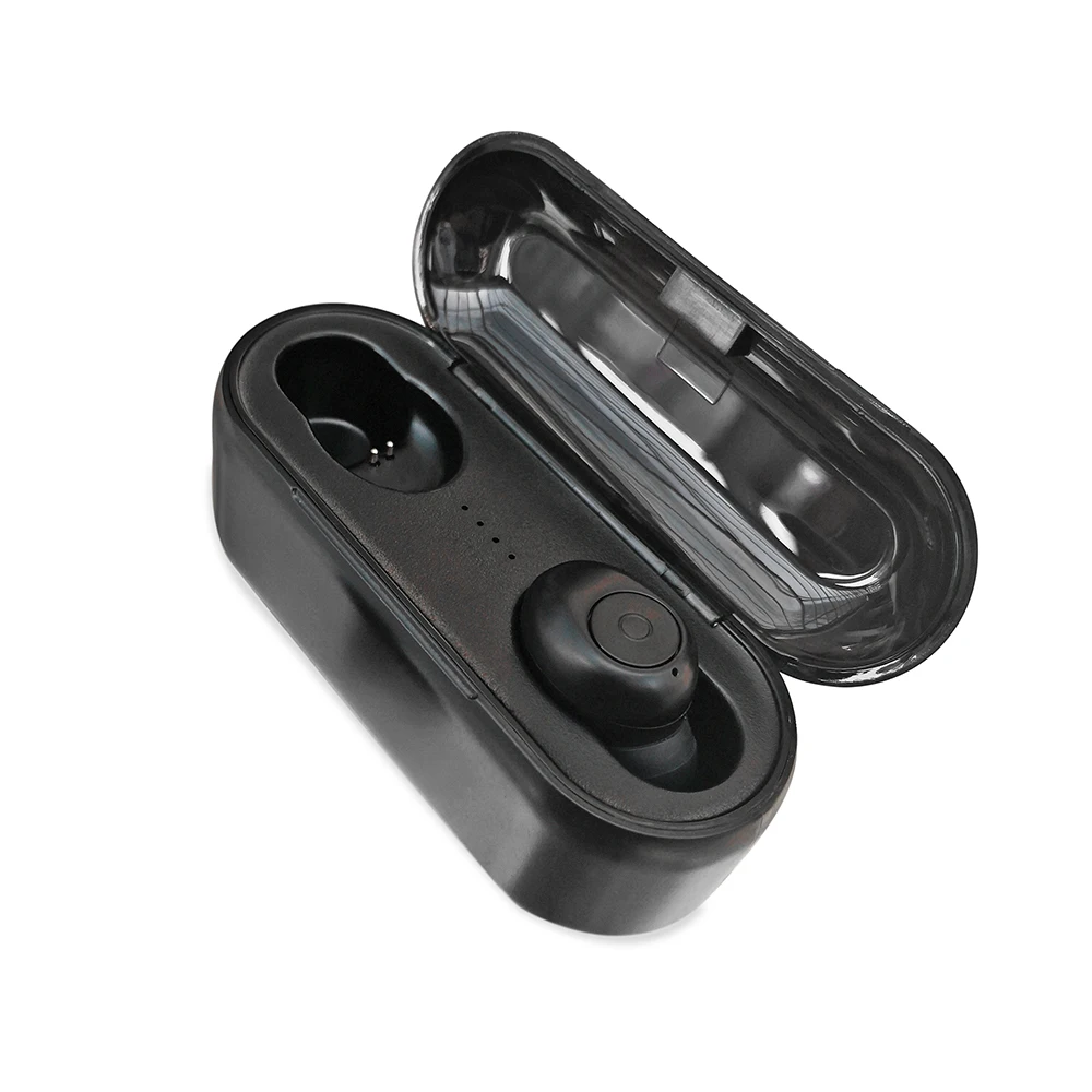 

2019 hotest TWS i7 i9 i12 earbuds Wireless Earbuds with ABS Charging Case RX19 Shelley, Black