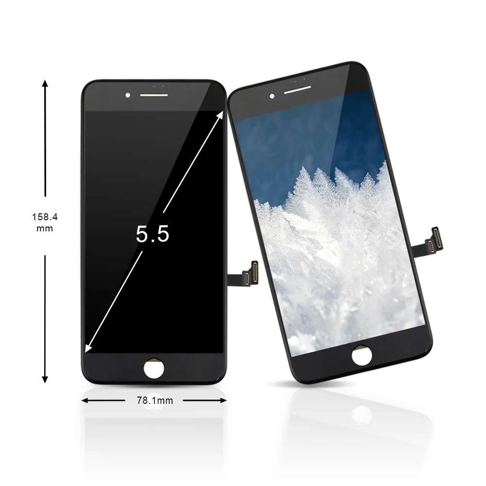 

Original lcd screen digitizer for iphone 8 plus, Black / white