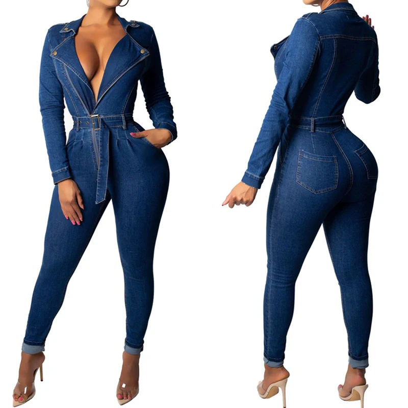 

Fashion womens plus size sexy denim dungaree jeans jumpsuits