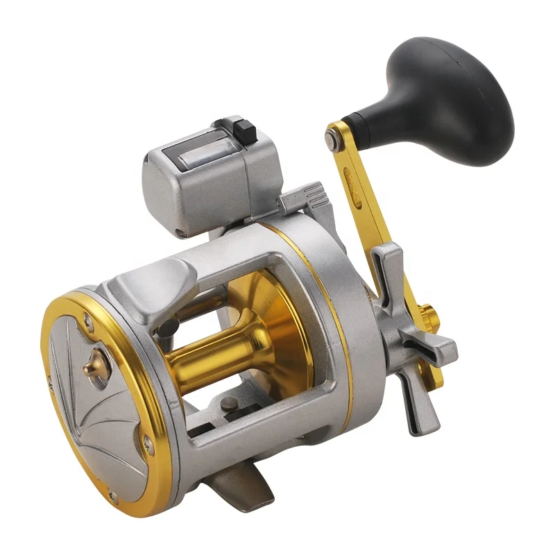 

Spinning Vessel Bait Casting Sea Fishing Wheel Trolling Digital Display Baitcasting Reel // Cast Drum Wheel