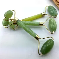 

Green Double Head Facial Massage Face Roller Jade for Face Slimming Body Head