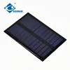 0.53W Heat Resistant Epoxy Solar Panel 6.0V CE Certificated ZW-8055-2 Polycrystalline Silicon Photovoltaic Cell