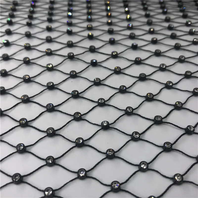 

Plastic Crystal Rhinestone Mesh Clothing Rhinestone Mesh for Bag Decoration