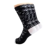 China manufacturer custom striped music note antislip sock printing
