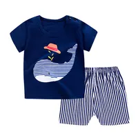 

Cartoon kid garment short sleeve little boys clothing