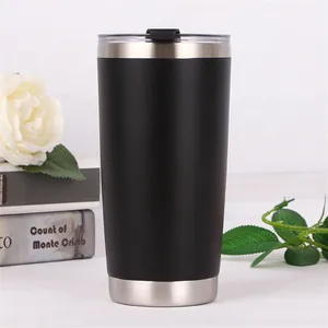 Image of 20oz Stainless Steel Tumbler 18/8 Double Wall Vacuum Insulated Beer Keep Cold Cups And Coffee Mug