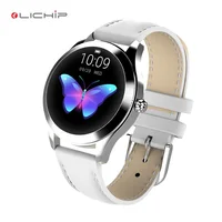 

LICHIP L283 ladies bracelet luxury women girl silver jewelry rose gold stainless steel leather wrist woman charm band for women