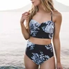 2019 Two Pieces Women's Plus Size Bikini Sets High Waisted Bathing Suits
