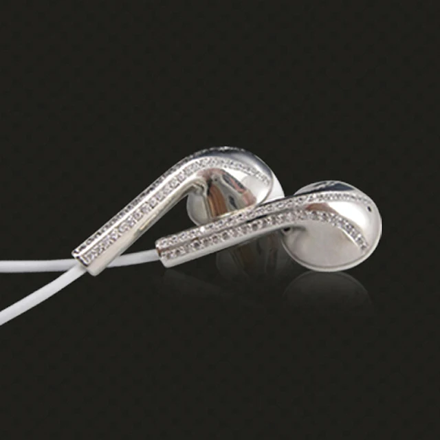 

Gold-plated diamond earphone for iPhone 7