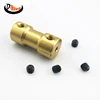 Brass Rigid servo electric Motor Shaft Coupling Coupler Motor Transmission Connector with Screws Wrench
