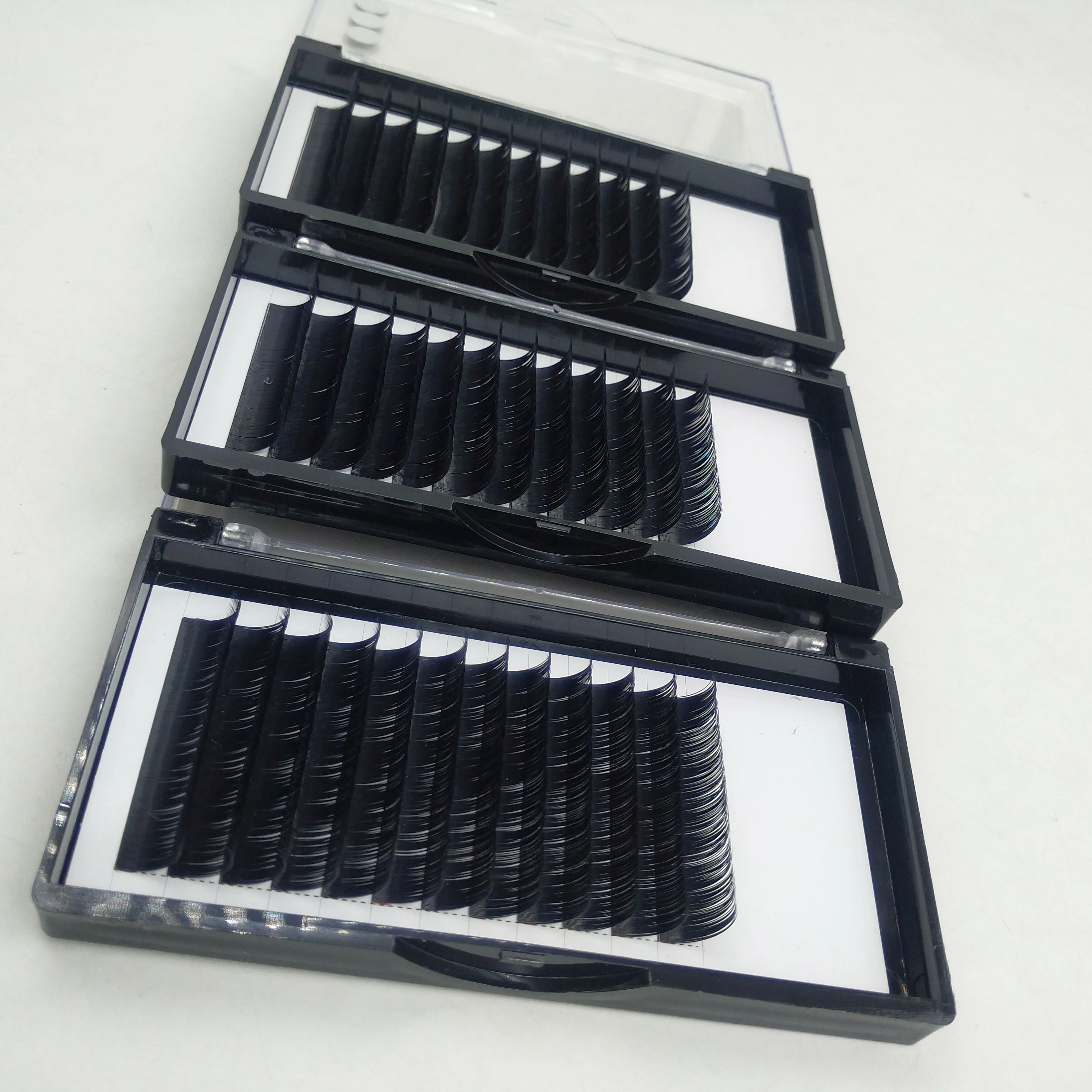 

individual eyelash extensions private label pbt fiber with OEM, Natural black