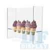 AD005 Acrylic Cone Display Stand Five Section Cone Stand with Shield DFDISPLAY