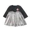 OEM/ODM new fashion children princess dresses in-stock spring long sleeve baby girl clothes frocks lace kids party dress kj19002