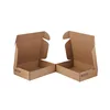 Corrugated Brown Hot Stamping Gold Silver Pen Tuck Flap Packaging E Flute For Gifts Retail Wedding Favor Paper Box