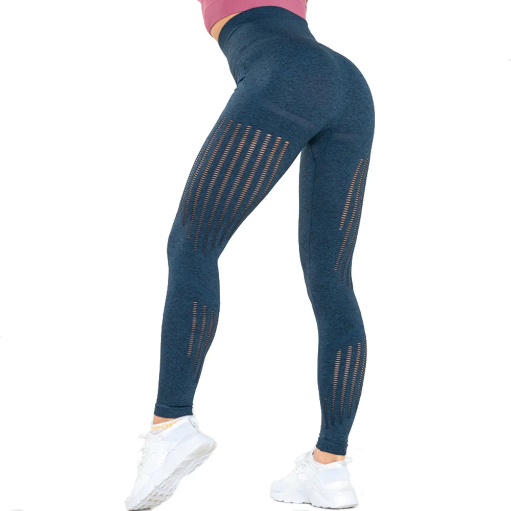 

High Waisted Gym Clothes Fitness Butt Lift Seamless Leggings Yoga Pants For Women, Customized colors