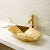 golden countertop ceramic sinks bathroom unique wash basin