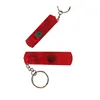 Plastic four in one mini flat led flashlight with compass whistle