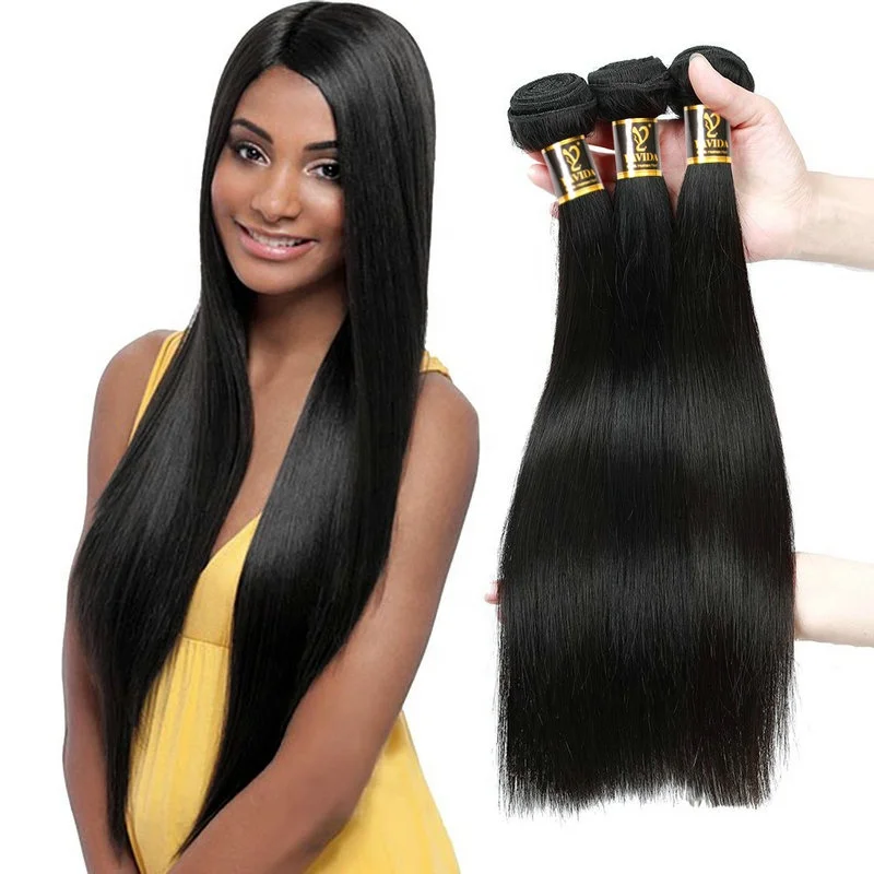 

Raw Material Brazilian Virgin Hair 9A Grade Silky Straight Hair Bundles 100% Unprocessed fast Shipping Peruvian No Shedding Hair