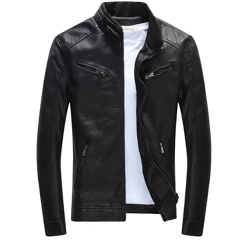 

New style custom korean mens motorcycle leather jacket