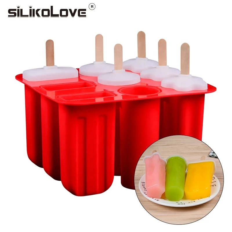 

SILIKOLOVE 9 cavity in one Oval ice cube various shape silicone Ice cream mold popsicle model Ice cube tool
