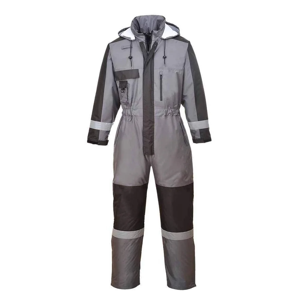 

Cheap Hot Sale 2tune waterproof safety Coverall in stock, Grey and black or customized