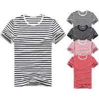 

China Manufacturer Wholesale 100% Polyester Striped T-Shirt For Men