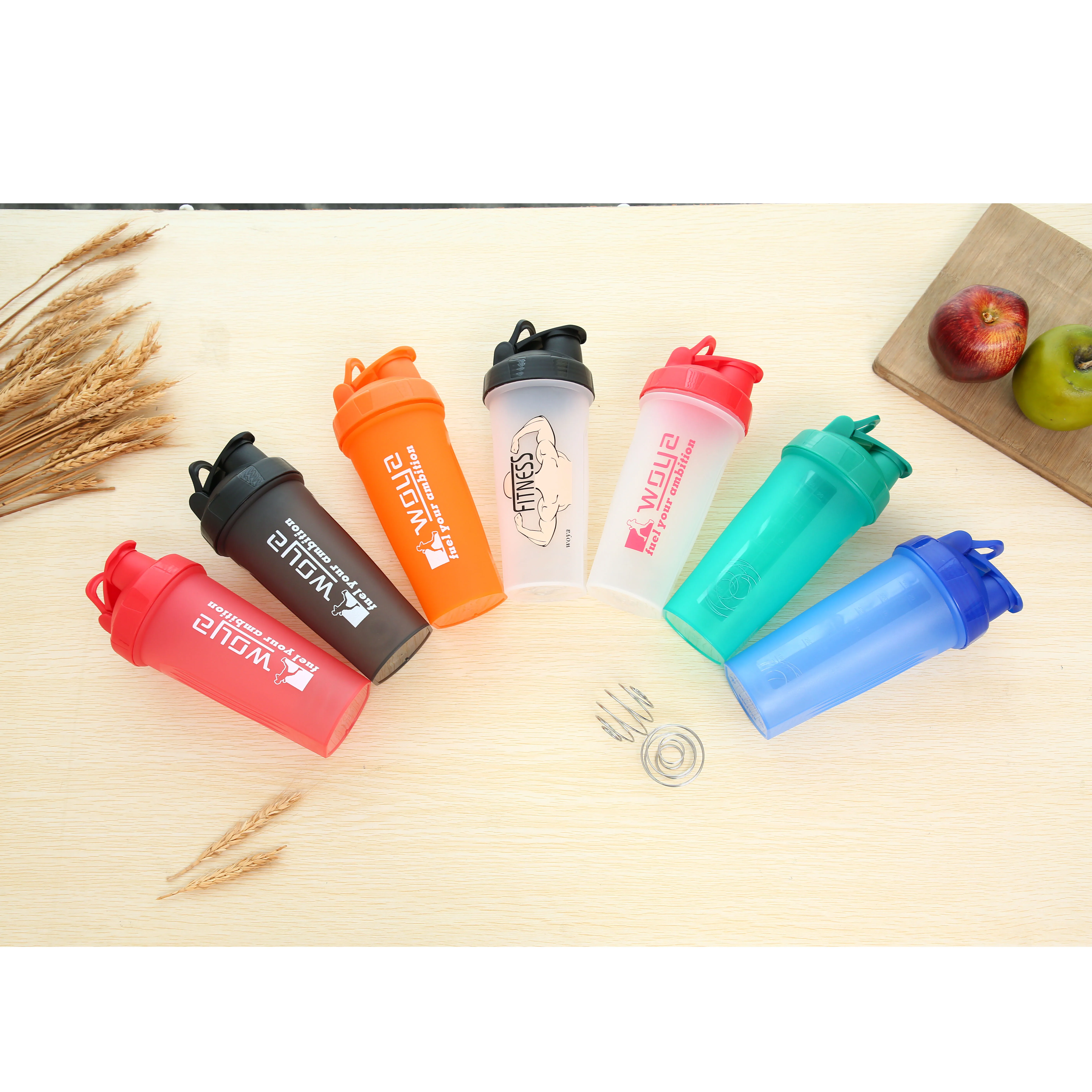 
Powerful manufacturer 700ml plastic fitness water bottle gym blank protein shaker bottle with logo custom 