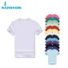 nuoxin high quality white 50/50 cotton polyester round neck t shirt