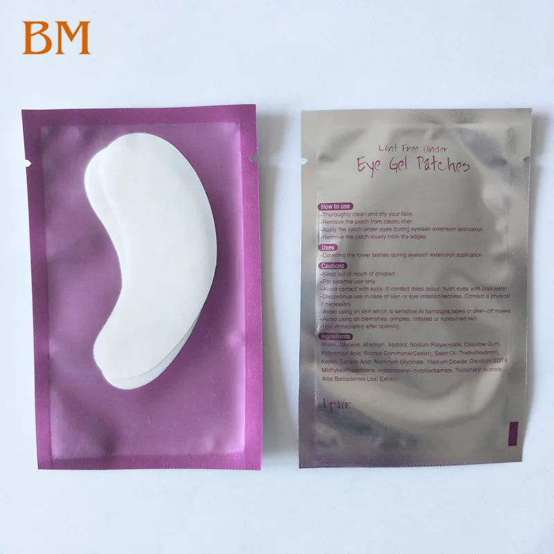 

Lint Free Under Eye Pad Patch Special for Grafting False Eyelash Eye Lashes, White