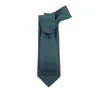 Simple Style Forest Green Solid Woven Jacquard Neck Tie Custom Design China Silk Ties Supplier