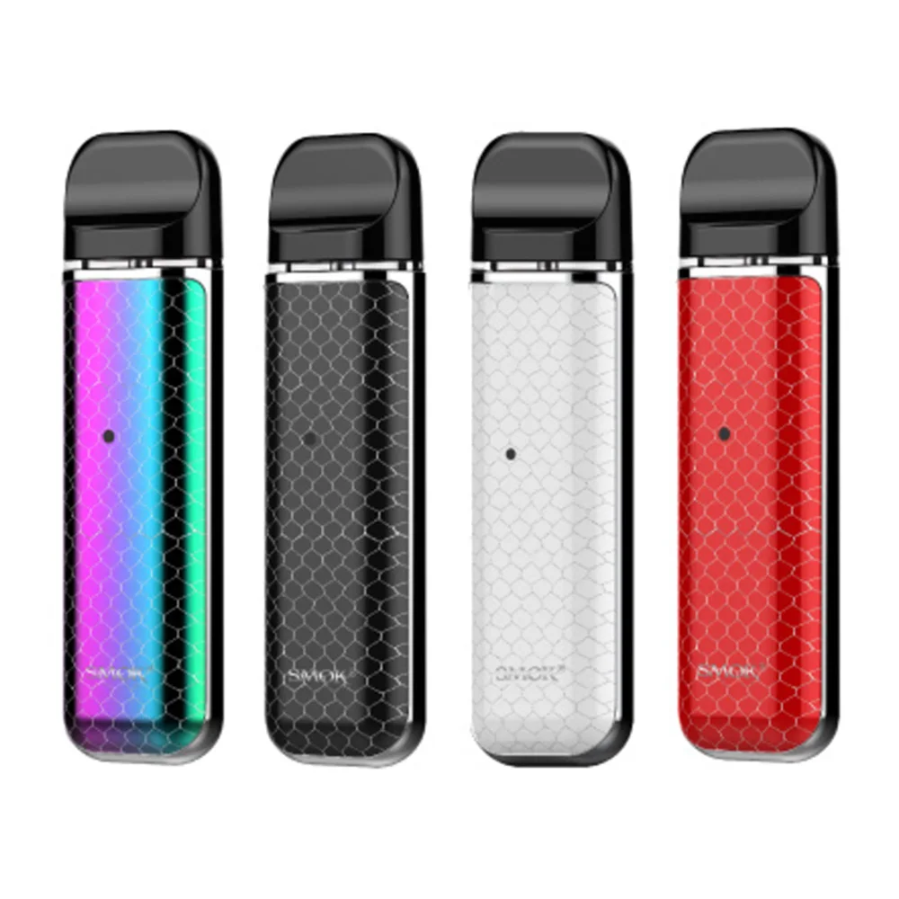 

in flatter shape to fit your mouth perfectly Instant vaping Experience SMOK Novo Pod Kit e cigarette, Auto pink;black;blue;green;rainbow;royblue;white;red