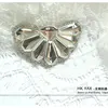W1122 Cheap beautiful Shoes flower applique small perfect rhinestone patch hot fix