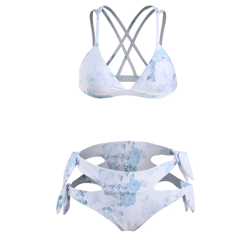 

CrazyBuy 2019 criss-cross high waist thong women bikini swimwear, Write
