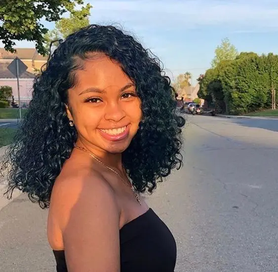 

Wholesale curly bob wig deep curly lace frontal wig with baby hair, Natural color #1b