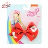 Wholesale Print Ribbon 3.5'' x 1pc Card Pack Christmas Hair Bows