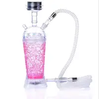 

2019 New Design fashion Portable Acrylic Hookah Shisha with led light