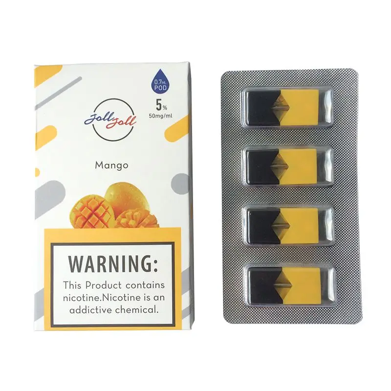 

Top quality Disposable vape pods no leaking cotton coil pod mango Compatible with Vape pods Starter Kit